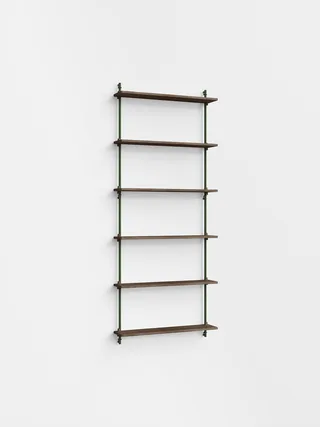 Wall Shelving – ws.200.1 de MOEBE en Smoked-Oak/Pine-Green – photo du produit 4 sur 4