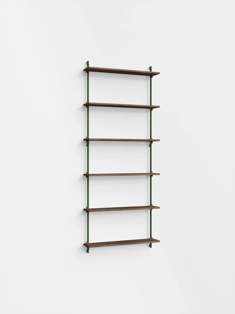 Wall Shelving – ws.200.1 de MOEBE en Smoked-Oak/Pine-Green – photo du produit 4 sur 4