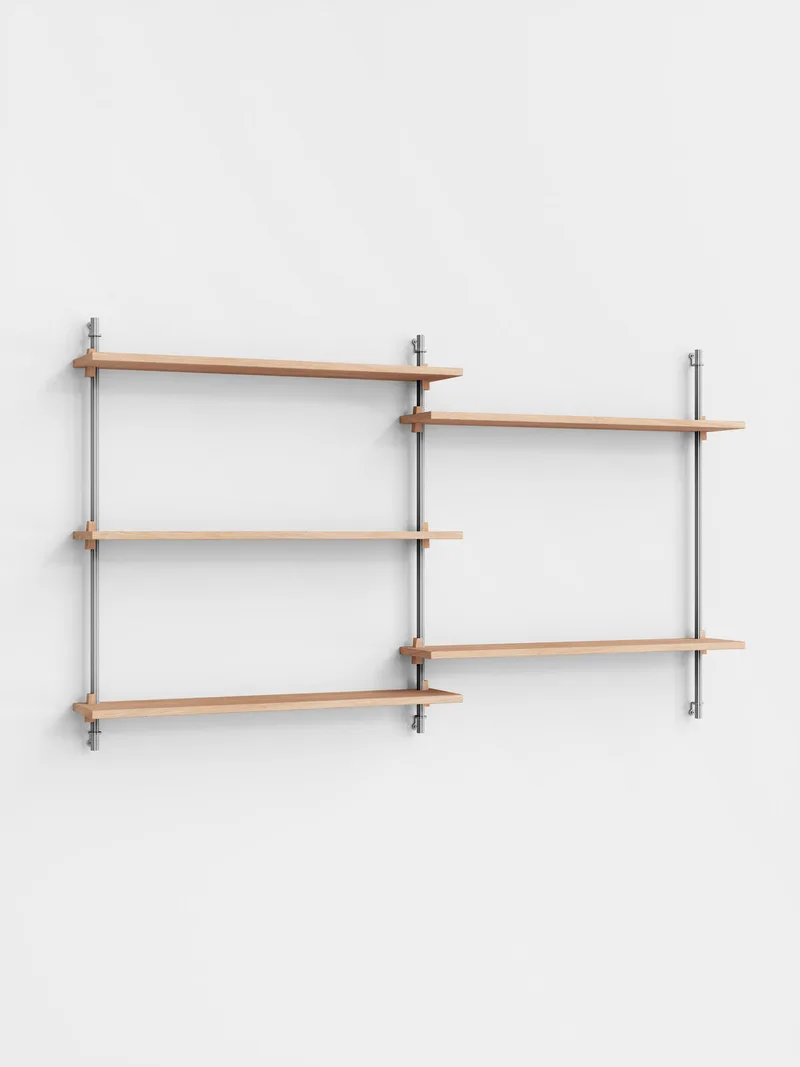 Wall Shelving – ws.85.2 by MOEBE in Black – product photo 3 of 4