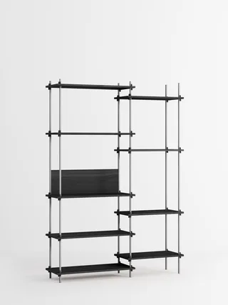 Shelving System – s.200.2.J von MOEBE in Black – Produktfoto 2 von 4