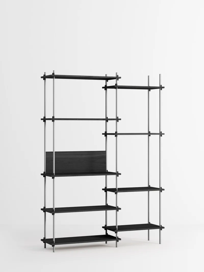 Shelving System – s.200.2.J von MOEBE in Black – Produktfoto 2 von 4