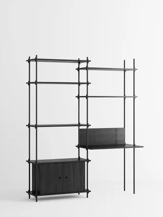 Shelving System – s.200.2.E van MOEBE in Black – productfoto 4 van 4