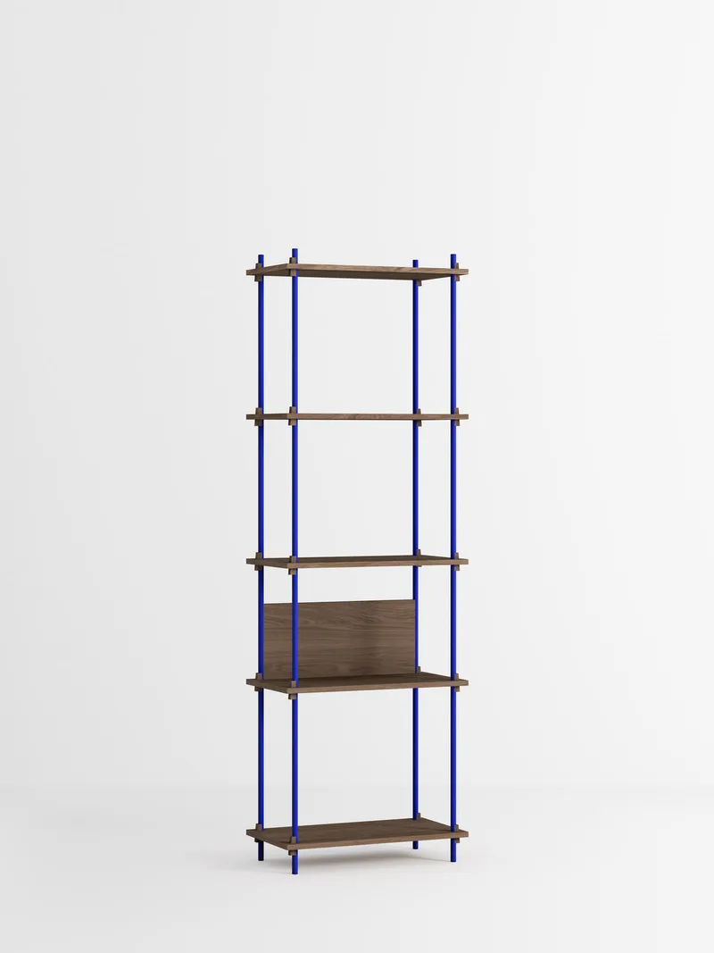 Shelving System – s.200.1.I by MOEBE in Smoked-Oak/Deep-Blue – product photo 4 of 4