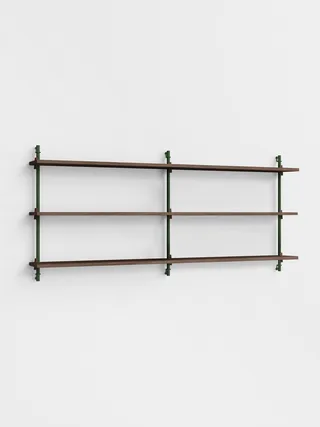 Wall Shelving – ws.65.2.B van MOEBE in Smoked-Oak/Pine-Green – productfoto 14 van 14
