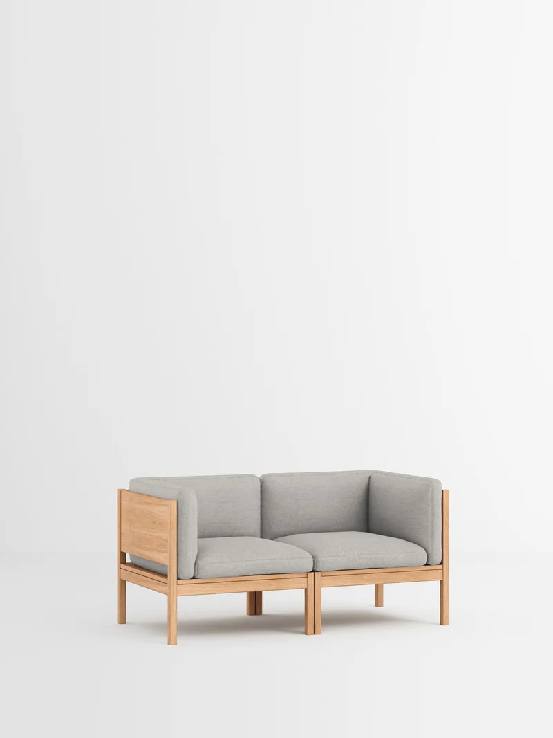 2 Seater Sofa with Sides by MOEBE in Autumn, Autumn 101, Oak – product photo 10 of 34