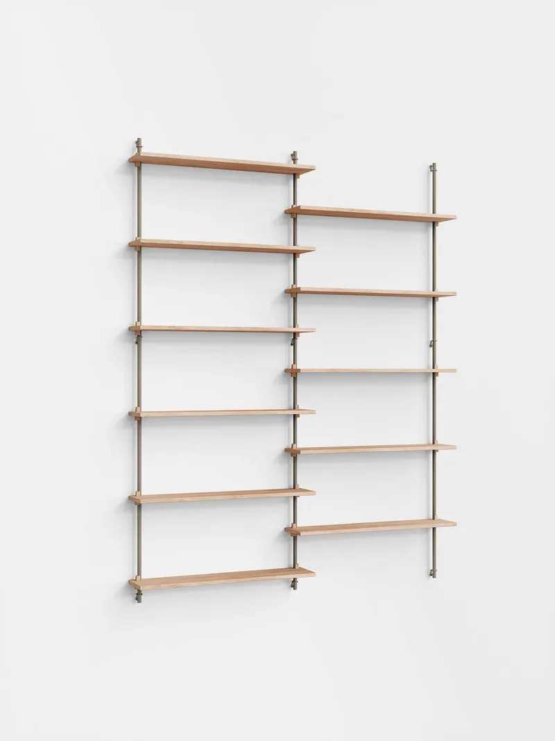 Wall Shelving – ws.200.2 van MOEBE in Oak/Warm-Grey – productfoto 4 van 4
