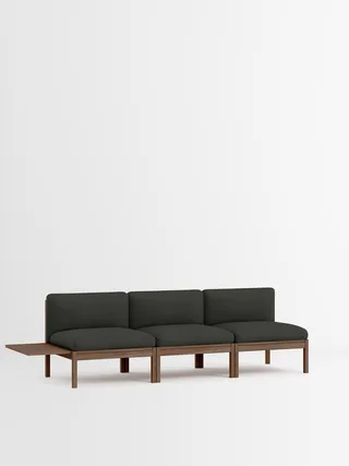 3 Seater Sofa with 1 Side Table by MOEBE in Re-Wool 2, Re-Wool 2 – 198, Smoked Oak – product photo 35 of 35