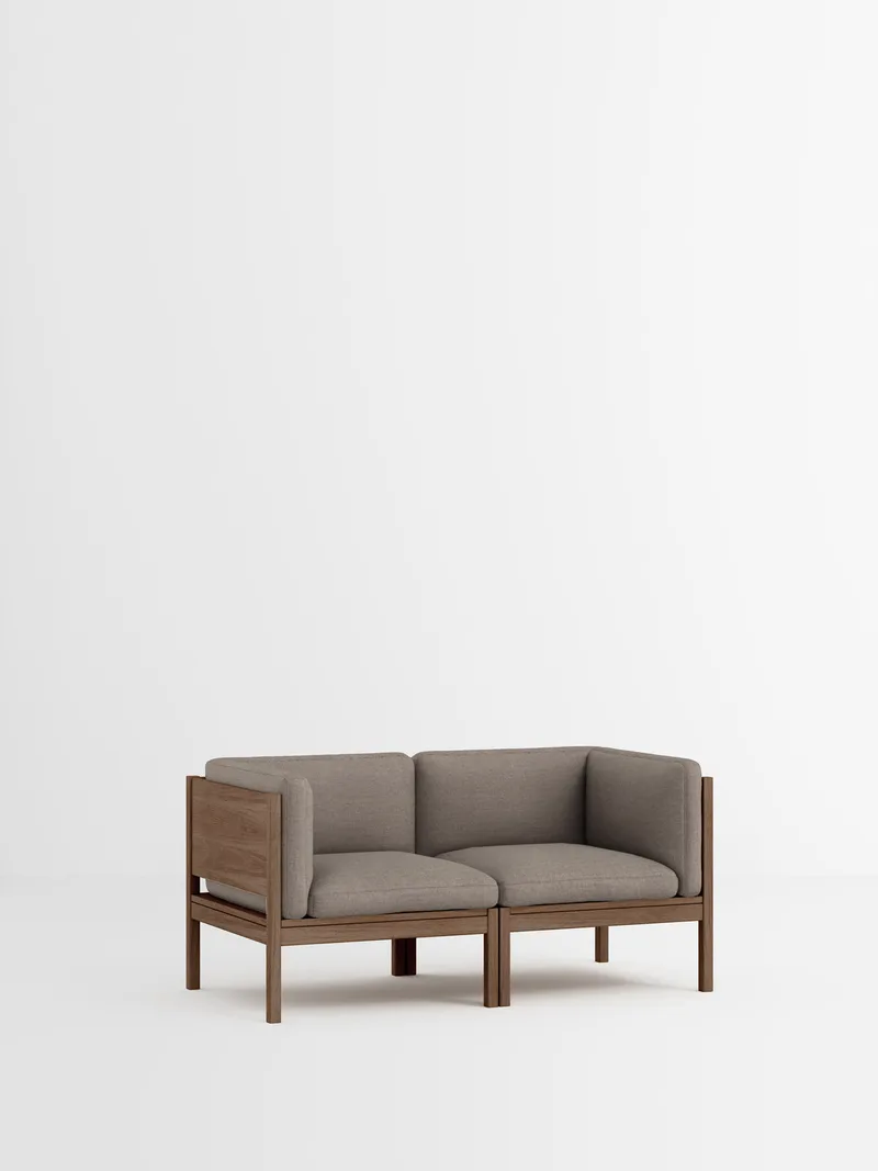 2 Seater Sofa with Sides van MOEBE in Autumn, Autumn 331, Smoked Oak – productfoto 35 van 35