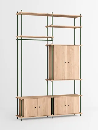 Shelving System – s.255.2.J by MOEBE in Oak/Pine-Green – product photo 4 of 4