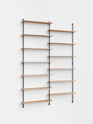 Wall Shelving – ws.230.2 von MOEBE in Oak/Black – Produktfoto 5 von 5