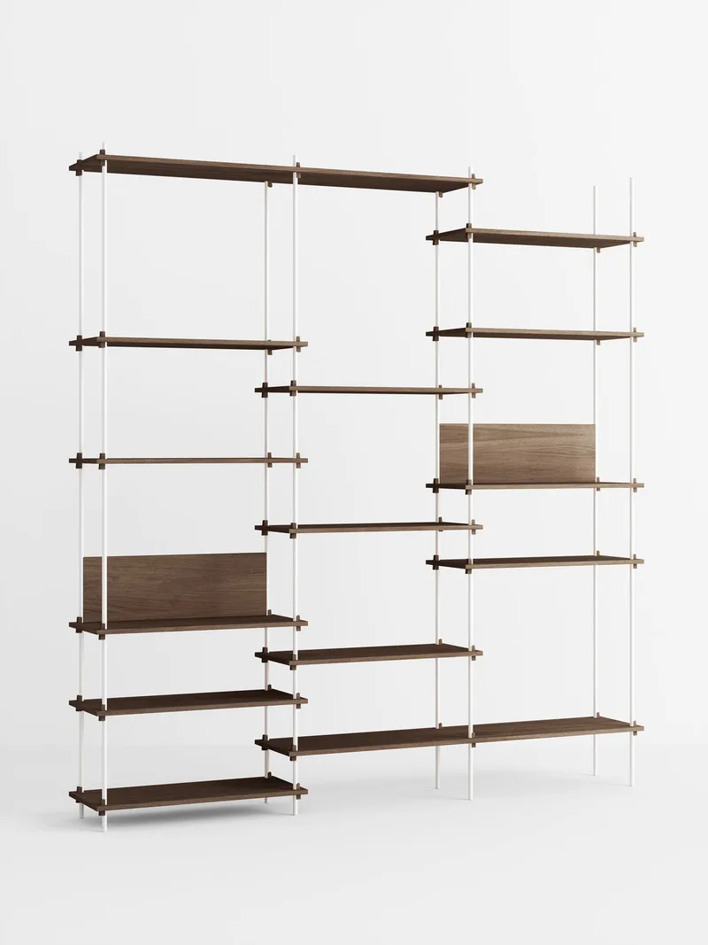 Shelving System – s.255.3.A von MOEBE in Smoked-Oak/White – Produktfoto 4 von 4