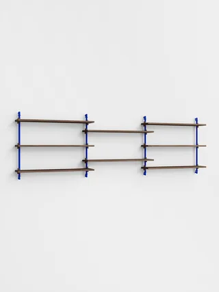 Wall Shelving – ws.65.3 by MOEBE in Smoked-Oak/Deep-Blue – product photo 4 of 4