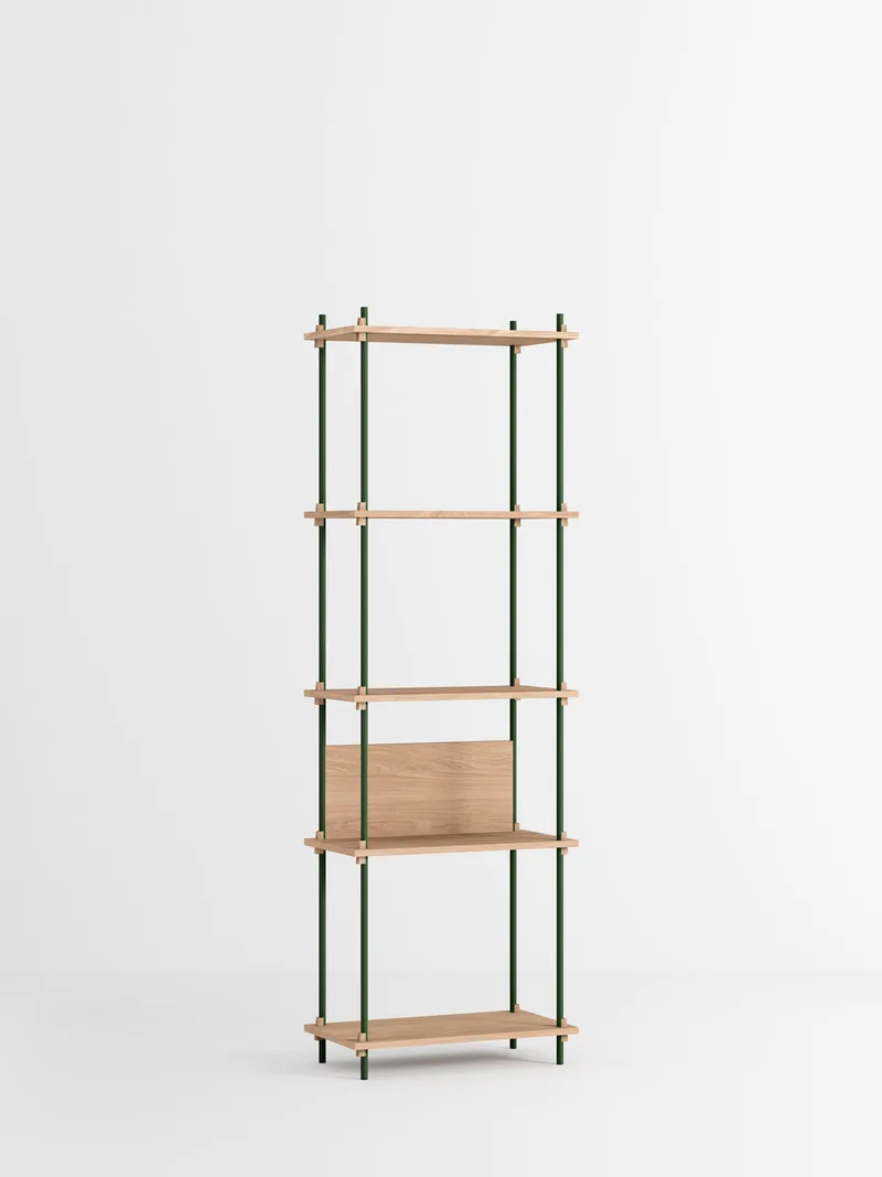 Shelving System – s.200.1.I by MOEBE in Oak/Pine-Green – product photo 4 of 4