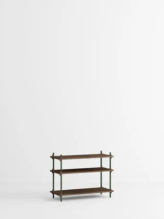 Shelving System – s.65.1.A von MOEBE in Smoked-Oak/Pine-Green – Produktfoto 5 von 5