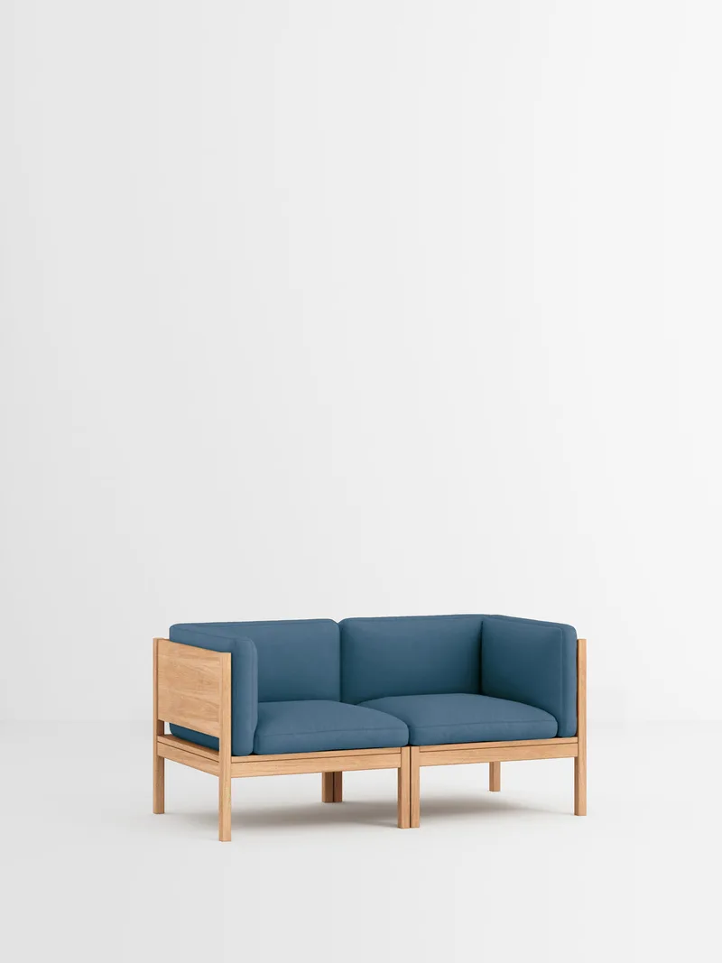 2 Seater Sofa with Sides by MOEBE in Autumn, Autumn 101, Oak – product photo 17 of 34