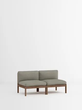 2 Seater Sofa von MOEBE in Re-Wool 2, Re-Wool 2 – 128, Smoked Oak – Produktfoto 35 von 35