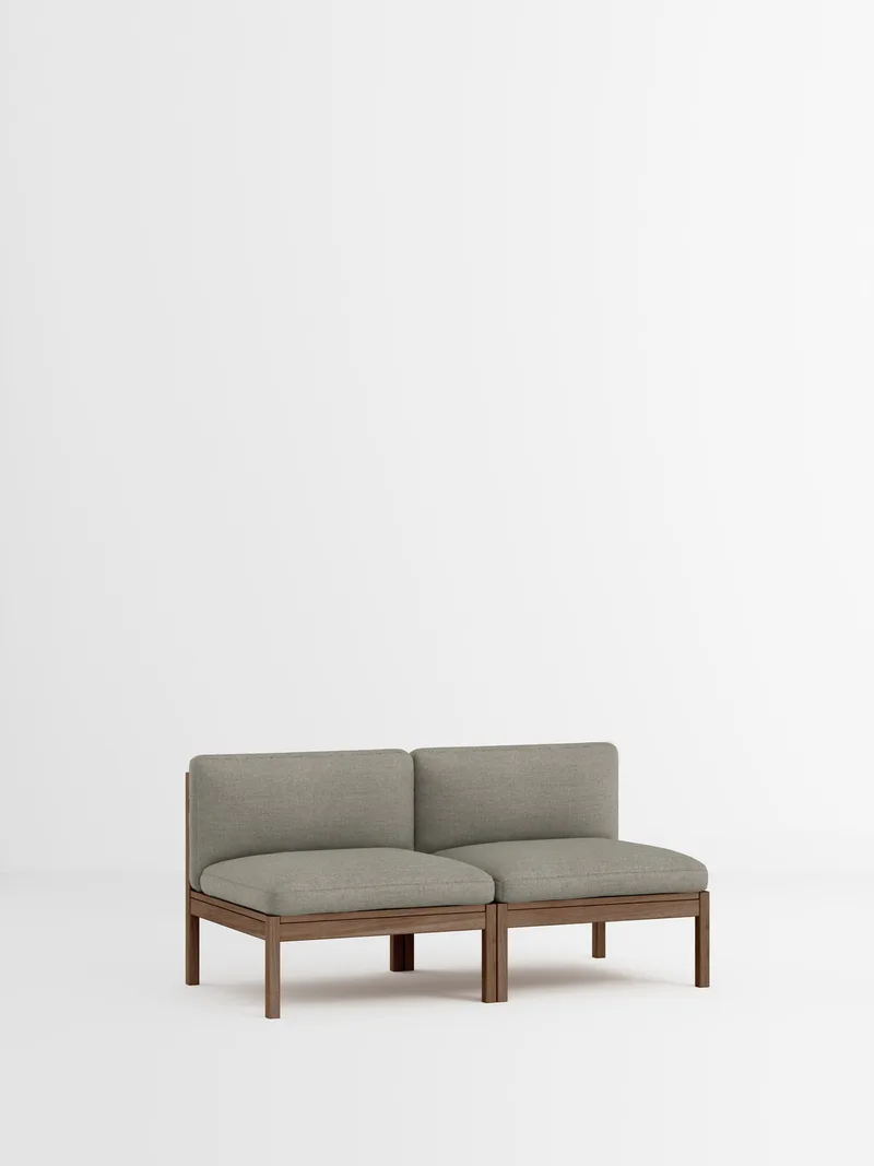 2 Seater Sofa von MOEBE in Re-Wool 2, Re-Wool 2 – 128, Smoked Oak – Produktfoto 35 von 35