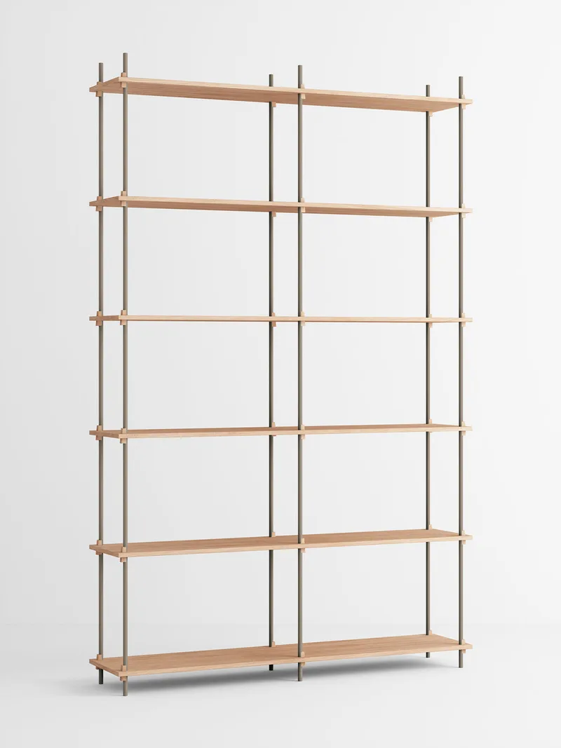 Shelving System – s.255.2.B van MOEBE in Oak/Warm-Grey – productfoto 4 van 4