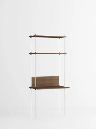 Shelving System – s.200.1.D by MOEBE in Smoked-Oak/White – product photo 4 of 4
