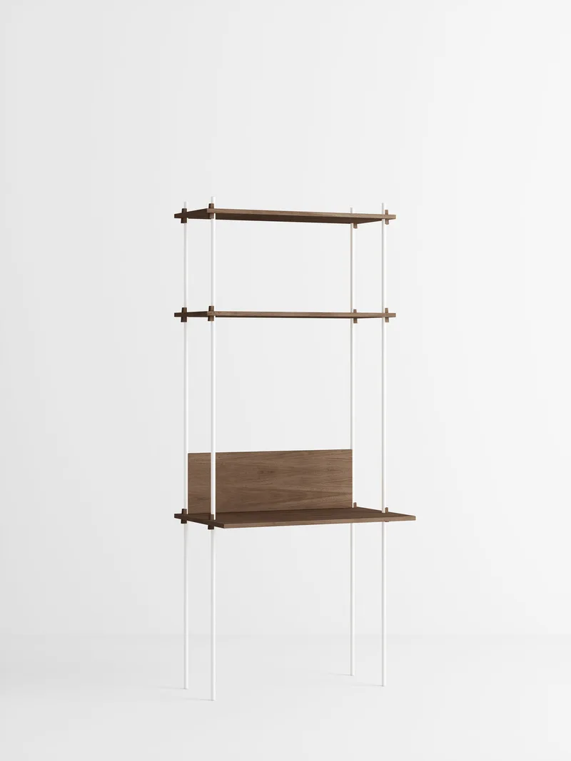 Shelving System – s.200.1.D by MOEBE in Smoked-Oak/White – product photo 4 of 4