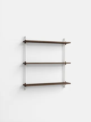 Wall Shelving – ws.85.1 by MOEBE in Smoked-Oak/White – product photo 4 of 4