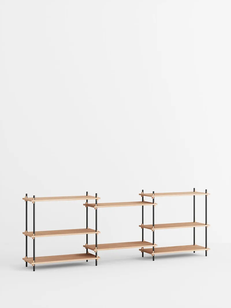 Shelving System – s.85.3.A von MOEBE in Oak/Black – Produktfoto 4 von 4