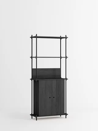 Shelving System – s.200.1.H by MOEBE in Black – product photo 4 of 4