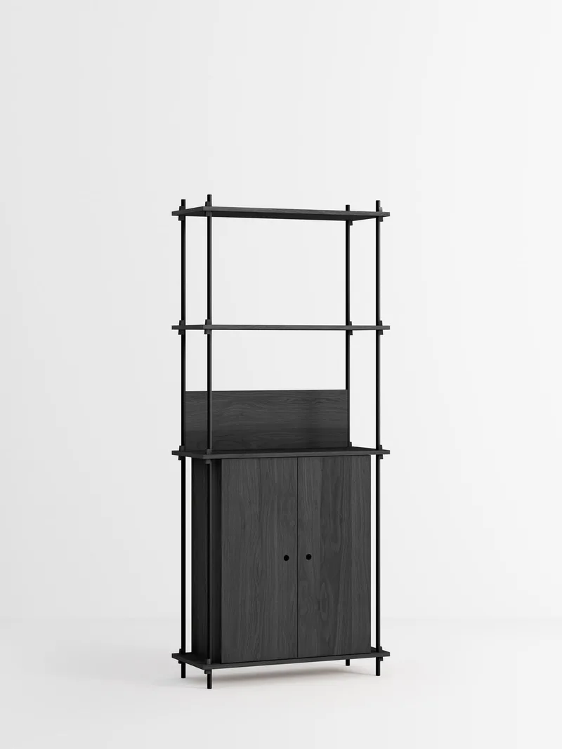 Shelving System – s.200.1.H by MOEBE in Black – product photo 4 of 4