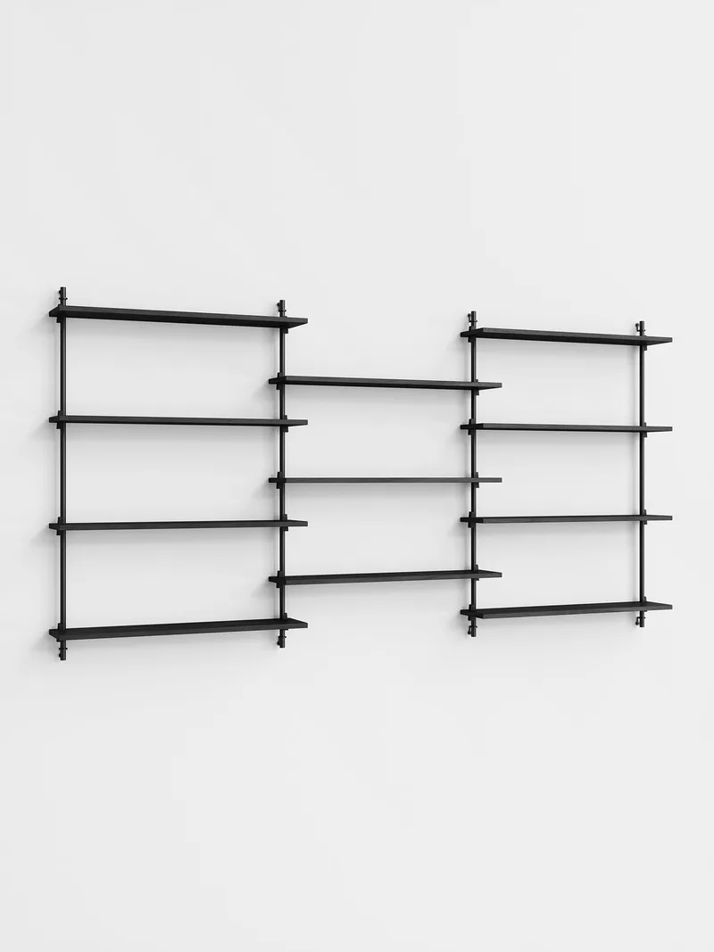 Wall Shelving – ws.115.3 de MOEBE en Black – photo du produit 4 sur 4