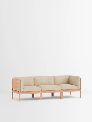 3 Seater Sofa with Sides von MOEBE in Moss, Moss 0019, Oak – Produktfoto 35 von 35