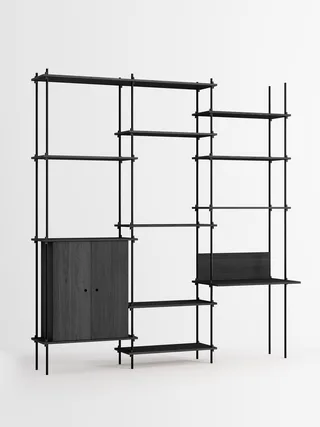Shelving System – s.255.3.E von MOEBE in Black – Produktfoto 4 von 4