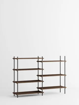 Shelving System – s.115.2.A by MOEBE in Smoked-Oak/Black – product photo 3 of 3