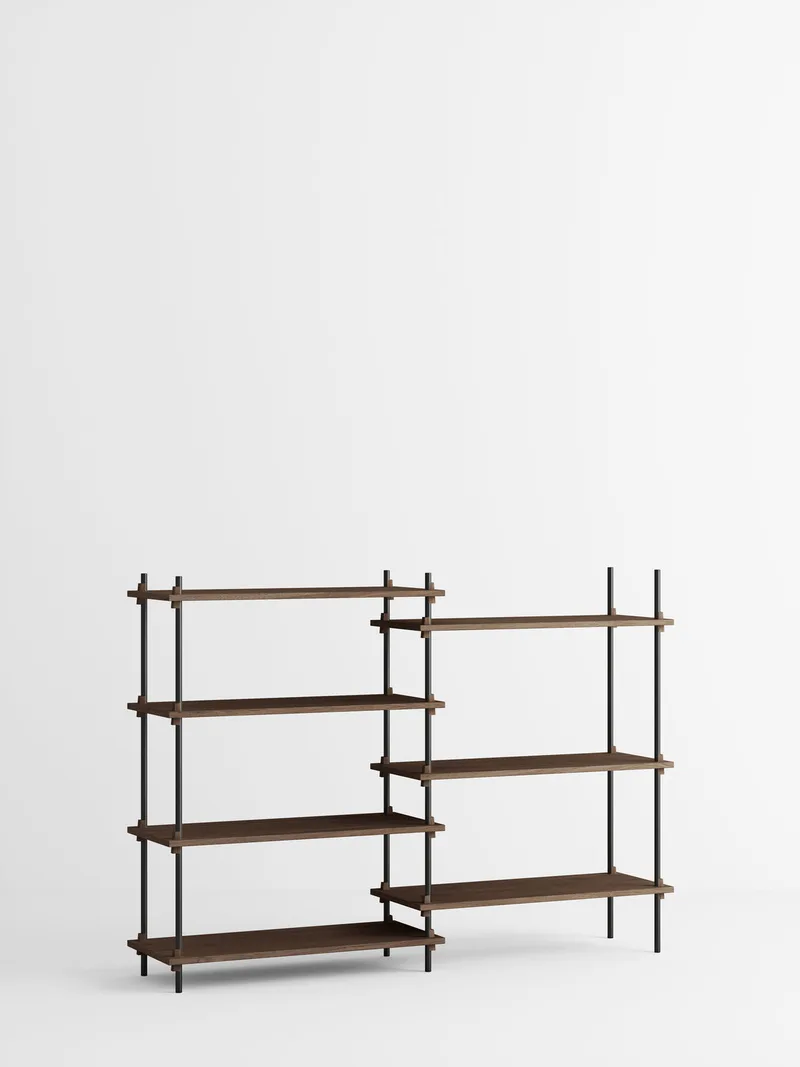 Shelving System – s.115.2.A by MOEBE in Smoked-Oak/Black – product photo 3 of 3