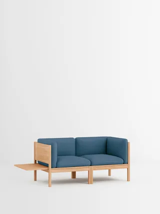 2 Seater Sofa with Sides + 1 Side Table by MOEBE in Autumn, Autumn 101, Oak – product photo 17 of 34