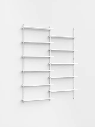 Wall Shelving – ws.200.2 by MOEBE in White/White – product photo 4 of 4