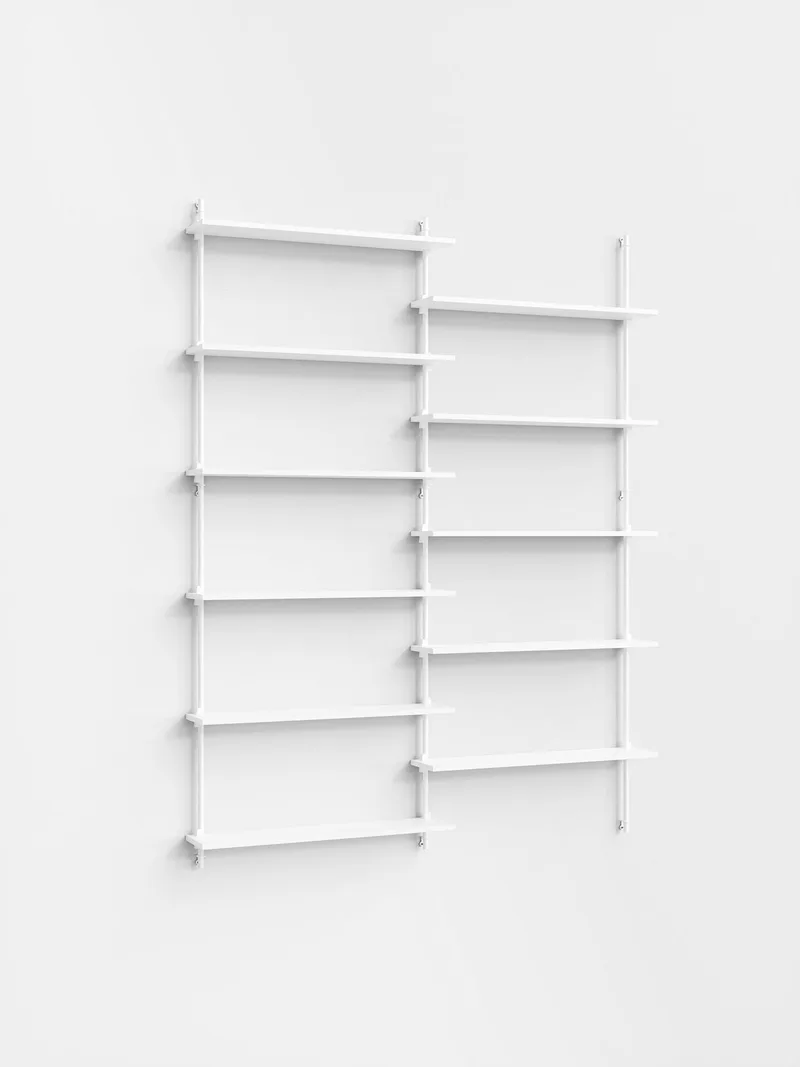 Wall Shelving – ws.200.2 by MOEBE in White/White – product photo 4 of 4