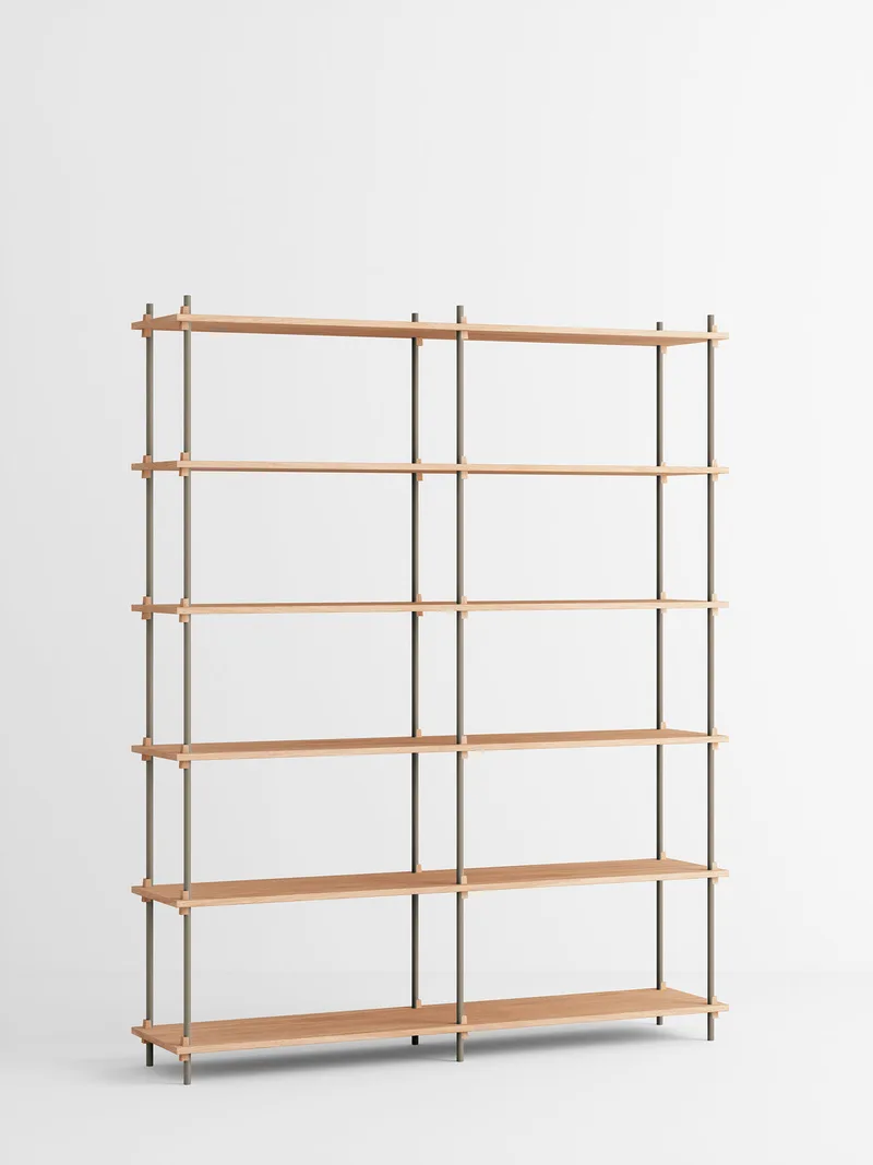 Shelving System – s.200.2.B van MOEBE in Oak/Warm-Grey – productfoto 4 van 4