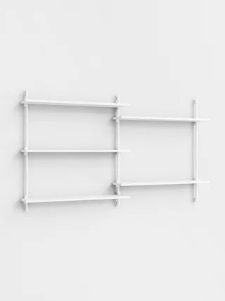 Wall Shelving – ws.85.2 van MOEBE in White/White – productfoto 4 van 4