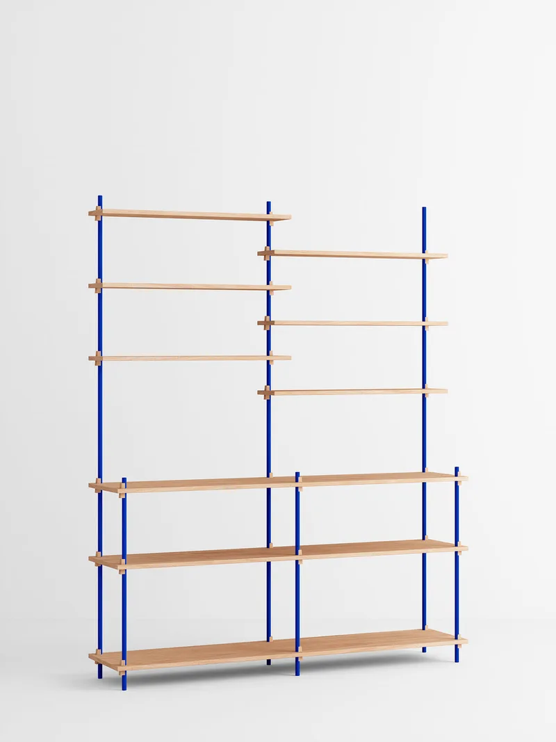 Shelving System – s.200.2.D by MOEBE in Oak/Deep-Blue – product photo 4 of 4
