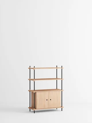 Shelving System – s.115.1.B van MOEBE in Oak/Black – productfoto 4 van 4