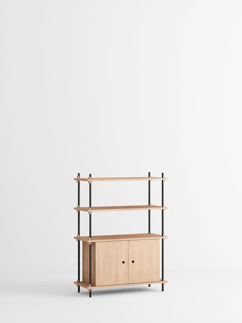 Shelving System – s.115.1.B van MOEBE in Oak/Black – productfoto 4 van 4