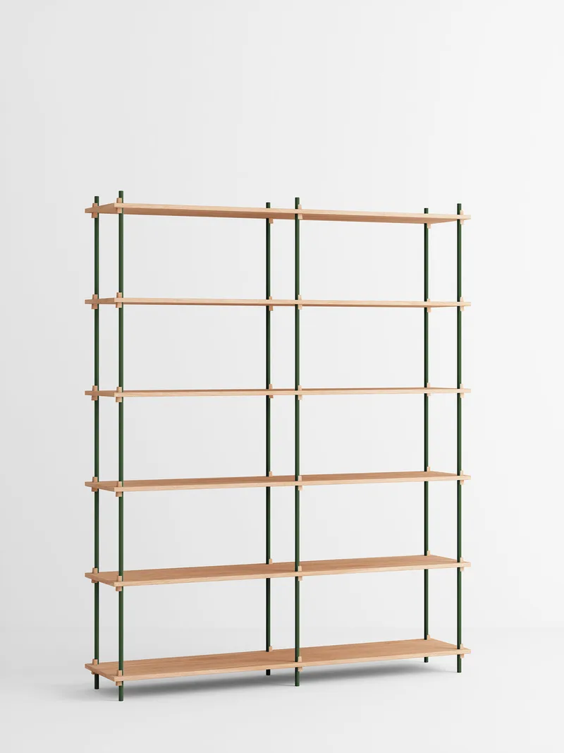 Shelving System – s.200.2.B by MOEBE in Oak/Pine-Green – product photo 4 of 4