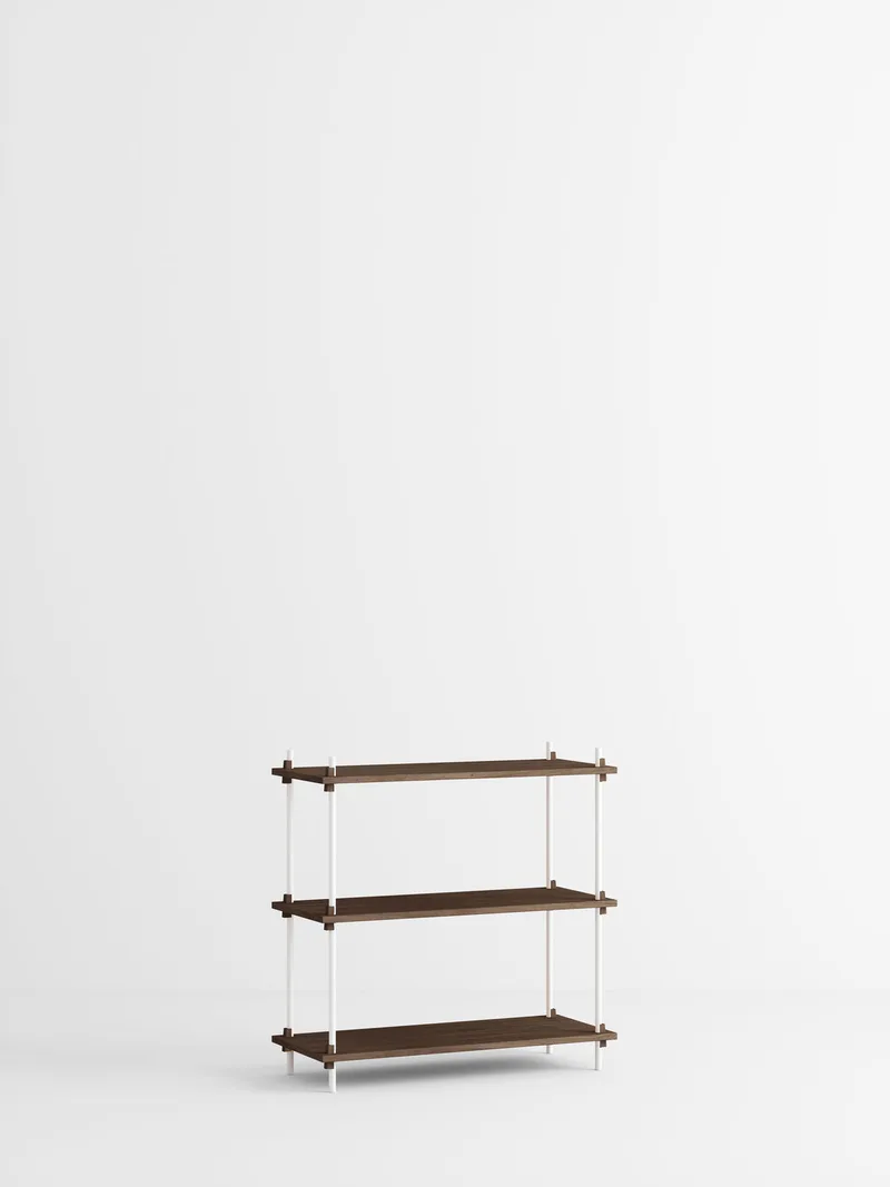 Shelving System – s.85.1.A de MOEBE en Smoked-Oak/White – photo du produit 4 sur 4