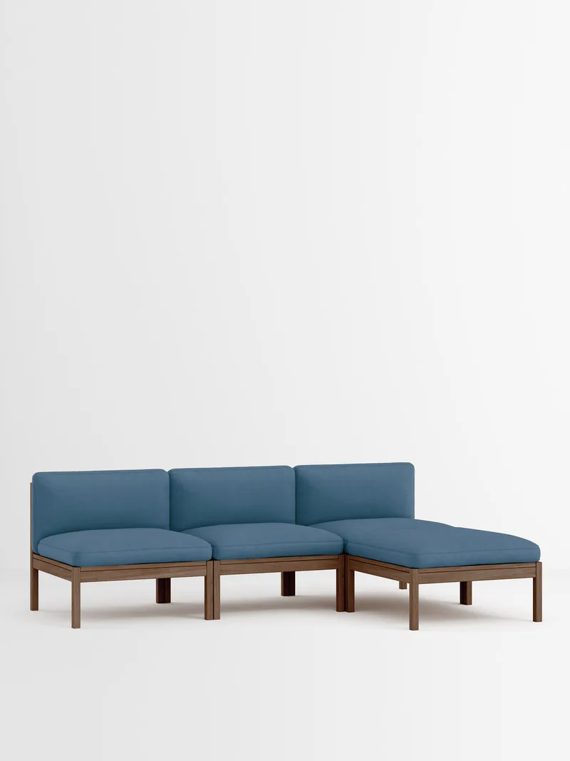 3 Seater Sofa with Chaise Longue von MOEBE in Field 2, Field 2 – 733, Smoked Oak – Produktfoto 33 von 33