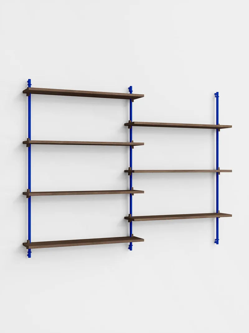 Wall Shelving – ws.115.2 by MOEBE in Smoked-Oak/Deep-Blue – product photo 5 of 5