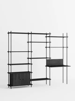 Shelving System – s.200.3.D van MOEBE in Black – productfoto 4 van 4