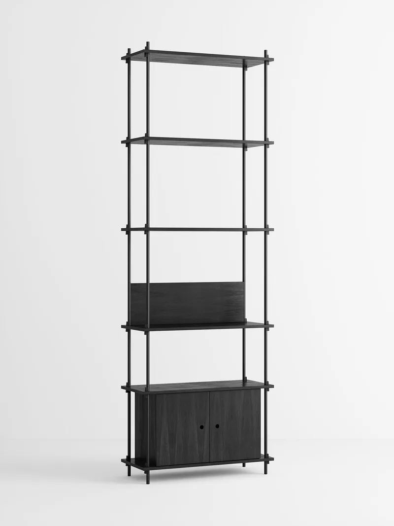 Shelving System – s.255.1.B de MOEBE en Black – photo du produit 4 sur 4