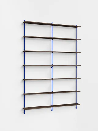 Wall Shelving – ws.230.2.B de MOEBE en Smoked-Oak/Deep-Blue – photo du produit 14 sur 14
