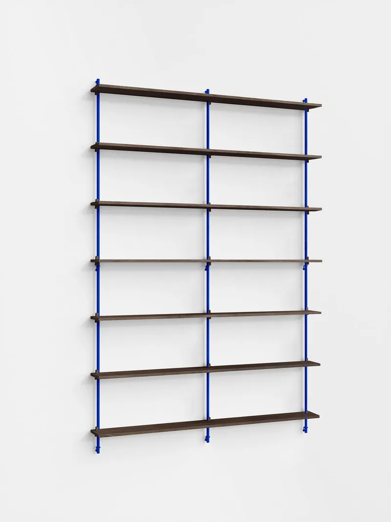 Wall Shelving – ws.230.2.B de MOEBE en Smoked-Oak/Deep-Blue – photo du produit 14 sur 14