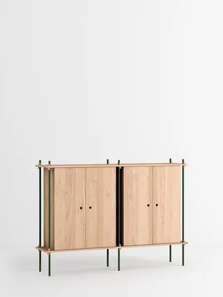 Shelving System – s.115.2.E by MOEBE in Oak/Pine-Green – product photo 4 of 4